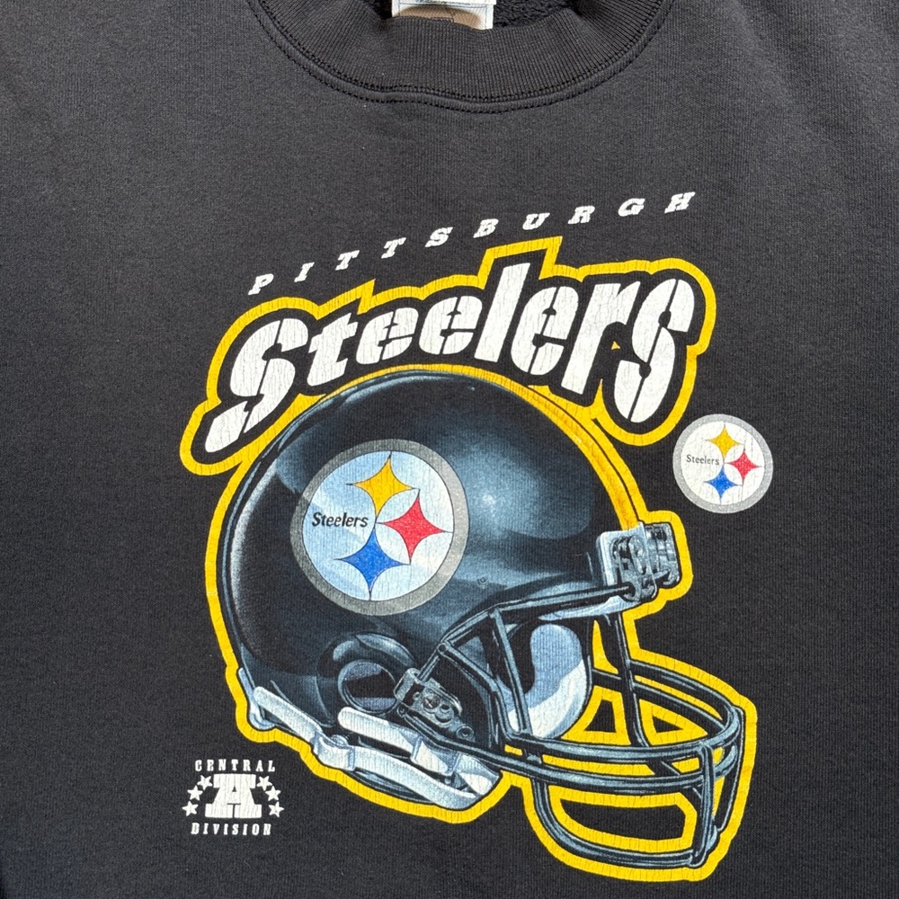 Vintage 90s Pittsburgh Steelers Pro Player Womens Small Retro Sweatshirt - Picture 2 of 6